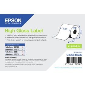 Etichette per Stampante Epson C33S045536 (1 Unità) di Epson, Etichette adesive e adesivi - Rif: S55081011, Prezzo: 16,08 €, S...