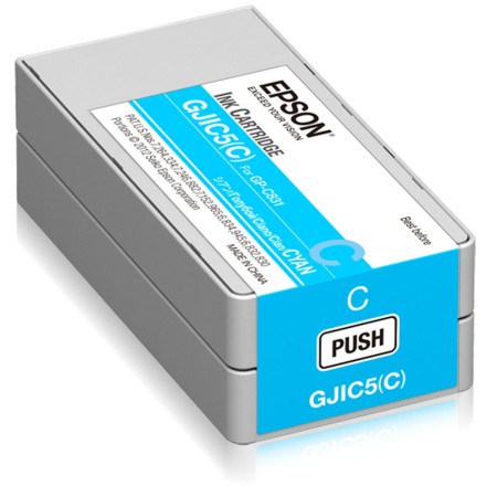 Cartucho de Tinta Original Epson GJIC5C Cian de Epson, Tóners y tinta de impresora - Ref: S55081045, Precio: 30,40 €, Descuen...