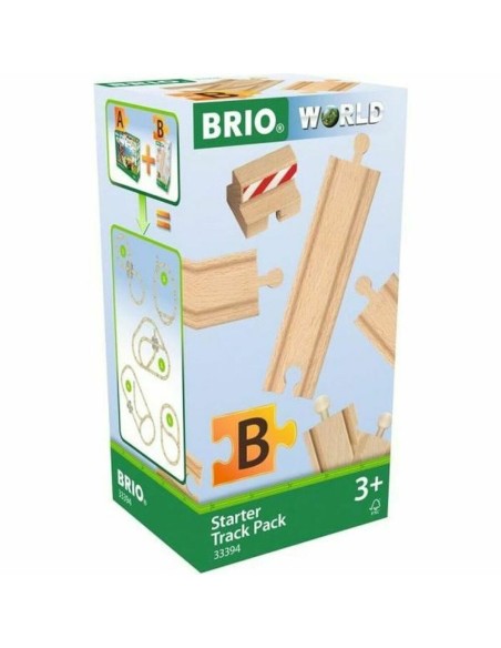 Pista de comboio Brio Starter Track PAck B 13 Peças | Tienda24 Tienda24.eu