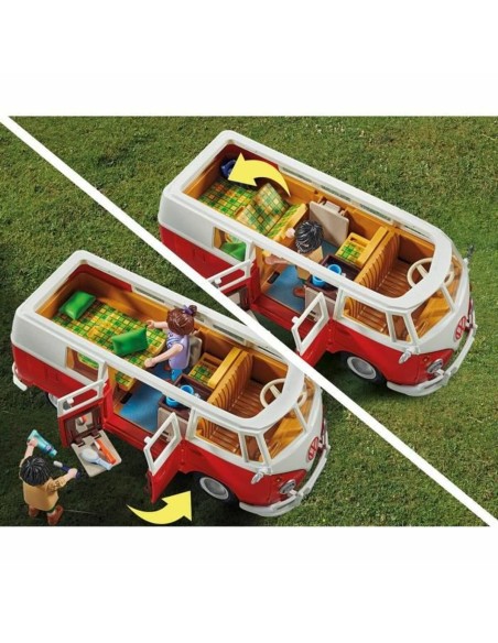 Jeu de Véhicules Playmobil 70176 Volkswagen T1 Bus Rouge | Tienda24 Tienda24.eu