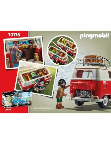 Jeu de Véhicules Playmobil 70176 Volkswagen T1 Bus Rouge | Tienda24 Tienda24.eu