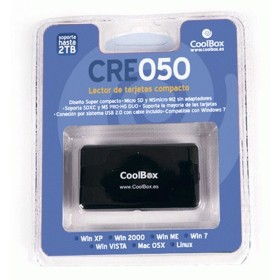 Leitor de Cartões CoolBox CRCOOCRE050 Preto de CoolBox, Leitor de cartões de memória externos - Ref: S55094334, Preço: 11,41 ...