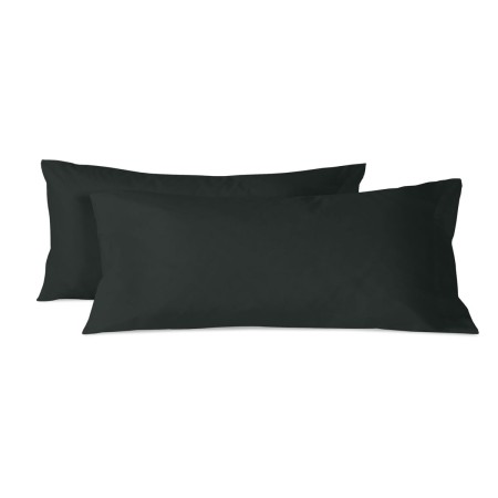 Funda de almohada HappyFriday BASIC Negro 45 x 110 cm (2 Unidades) de HappyFriday, Sábanas y fundas de almohada - Ref: D16104...