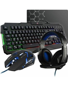 Tastatur und Gaming Maus Mars Gaming MCPX Portugiesisch | Tienda24 Tienda24.eu