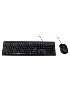 Set mit Computeraccessoires Trust Qoby 4 Stücke Schwarz | Tienda24 Tienda24.eu