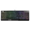 Teclado MSI Vigor GK30 Preto AZERTY | Tienda24 Tienda24.eu