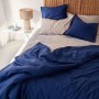 Housse de Couette HappyFriday BASIC Blue marine 220 x 220 cm de HappyFriday, Couettes et housses de couette - Réf : D1610505,...