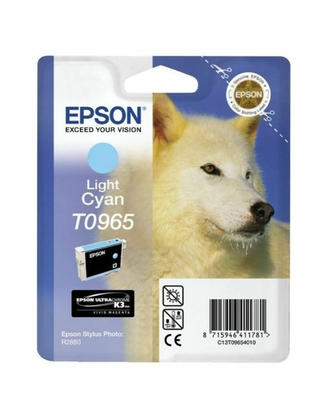 Cartucho de Tinta Original Epson T0965 Cian Claro Cian | Tienda24 Tienda24.eu