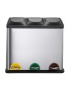 Cubo de Basura para Reciclaje Kitchen Move Zoe Con pedal Acero Inoxidable Metal/Plástico 45 L | Tienda24 Tienda24.eu