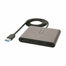 Adattatore USB 3.0 con HDMI Startech USB32HD4 Nero Grigio Multicolore 1 m di Startech, Cavi USB - Rif: S55125995, Prezzo: 120...