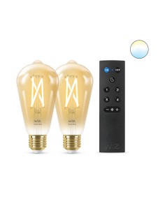 Smart Glühbirne Wiz ST64 E27 50 W Bunt Gold 7 W 640 lm (2 Stück) von Wiz, LED Lampen - Ref: S7138090, Preis: 57,16 €, Rabatt: %