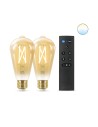 Smart Glühbirne Wiz ST64 E27 50 W Bunt Gold 7 W 640 lm (2 Stück) | Tienda24 Tienda24.eu