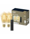 Smart Glühbirne Wiz ST64 E27 50 W Bunt Gold 7 W 640 lm (2 Stück) | Tienda24 Tienda24.eu