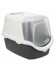 Gaiola de transporte para animais de estimação MPETS 62 x 53 x 58 cm Branco Branco/Preto Plástico | Tienda24 Tienda24.eu