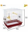 Cage à oiseaux Ferplast Giusy Rouge Blanc | Tienda24 Tienda24.eu