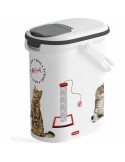 Boîte de nourriture pour animaux Curver Love Pets Chat Blanc 4 Kg | Tienda24 Tienda24.eu