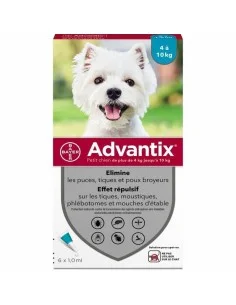 Antiparásitos Advantix Perro 4-10 kg 6 Unidades de Advantix, Antiparásitos - Ref: S7140461, Precio: 51,17 €, Descuento: %