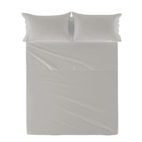 Top sheet HappyFriday Basic Grey 160 x 270 cm by HappyFriday, Sheets and pillowcases - Ref: D1610550, Price: 17,77 €, Discoun...