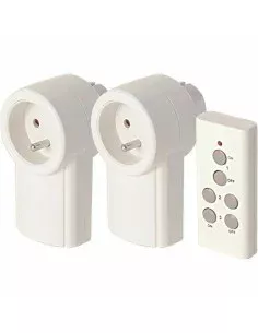 Steckdosen-Set mit Fernbedienung SCS SENTINEL (2 Stück) von SCS SENTINEL, Intelligente und ferngesteuerte Stecker - Ref: S714...