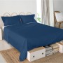 Sábana Encimera HappyFriday Basic Azul marino 210 x 270 cm de HappyFriday, Sábanas y fundas de almohada - Ref: D1610556, Prec...