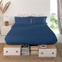 Top sheet HappyFriday Basic Navy Blue 240 x 270 cm by HappyFriday, Sheets and pillowcases - Ref: D1610557, Price: 42,05 €, Di...