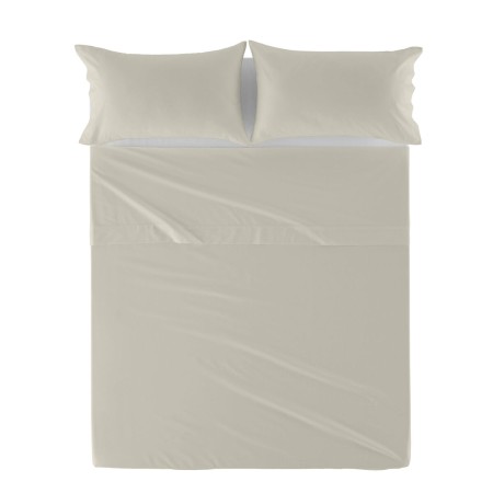 Sábana Encimera HappyFriday Basic Beige 180 x 270 cm de HappyFriday, Sábanas y fundas de almohada - Ref: D1610559, Precio: 19...