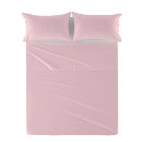 Drap HappyFriday Basic Rose clair 180 x 270 cm de HappyFriday, Draps et taies d'oreiller - Réf : D1610574, Prix : 19,58 €, Re...