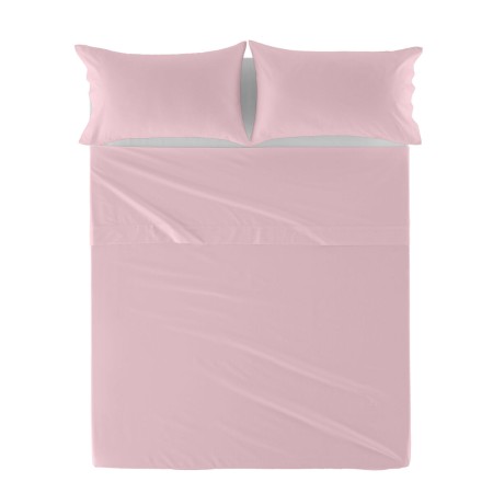 Top sheet HappyFriday Basic Light Pink 260 x 270 cm by HappyFriday, Sheets and pillowcases - Ref: D1610578, Price: 25,85 €, D...