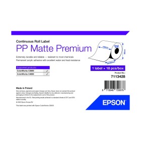 Printer Paper Epson 7113428 White (18 Units) by Epson, Printing paper - Ref: S55180471, Price: 36,36 €, Discount: %