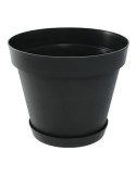 Vaso EDA Tuscan Cinzento Cinzento escuro Redonda Redondo Ø 60 x 47 cm | Tienda24 Tienda24.eu