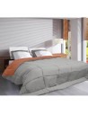 Couette légère Poyet Motte Gris Marron 200 x 200 cm 400 g 400 g /m² | Tienda24 Tienda24.eu