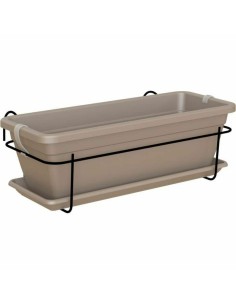 Self-watering flowerpot Stefanplast Cloe Brown Plastic 29 x 29 x 29 cm (6 Units) | Tienda24 Tienda24.eu