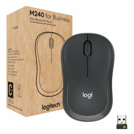 Souris sans-fil Logitech M240 4000 dpi Graphite de Logitech, Souris - Réf : S55249468, Prix : 31,45 €, Remise : %