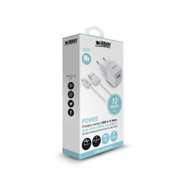 Chargeur Mural + Câble USB-C Urban Factory PSC25UF Blanc 12 W de Urban Factory, Chargeurs - Réf : S55249647, Prix : 18,76 €, ...