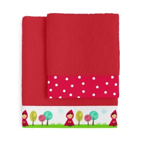 Set di asciugamani HappyFriday Mr Fox Grandma Rosso 2 Pezzi di HappyFriday, Asciugamani - Rif: D1610661, Prezzo: 48,93 €, Sco...