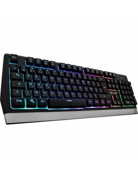 Tastatur mit Maus The G-Lab Combo Tungsten Französisch AZERTY | Tienda24 Tienda24.eu