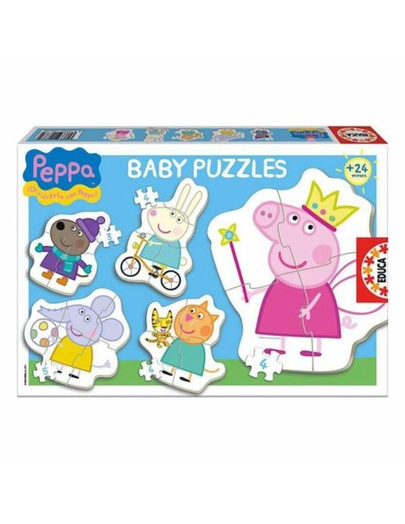 Set de 5 Puzzles Peppa Pig Educa Baby 15622 24 Pièces | Tienda24 Tienda24.eu