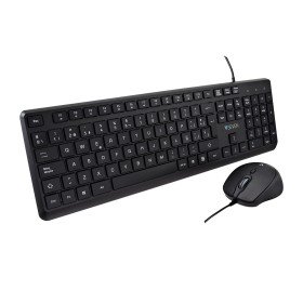 Tastatur mit Maus V7 CKU350ES Schwarz Qwerty Spanisch von V7, Tastatur-Maus-Sets - Ref: S55267954, Preis: 22,20 €, Rabatt: %