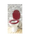 Toilettenabdeckung Gelco Dolce Burgunderrot Holz MDF | Tienda24 Tienda24.eu