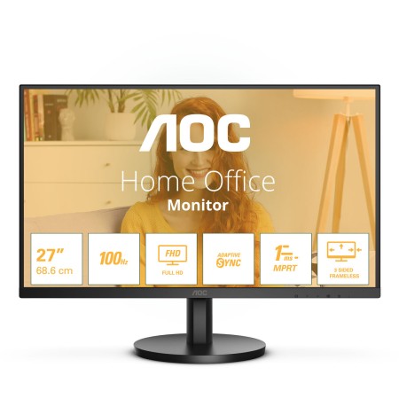 Écran AOC 27B3HMA2 Full HD 27" 100 Hz de AOC, Ecrans PC - Réf : S55270491, Prix : 144,81 €, Remise : %