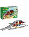 Vehicle Playset Lego DUPLO 10872 Train rails and bridge 26 Pieces | Tienda24 Tienda24.eu