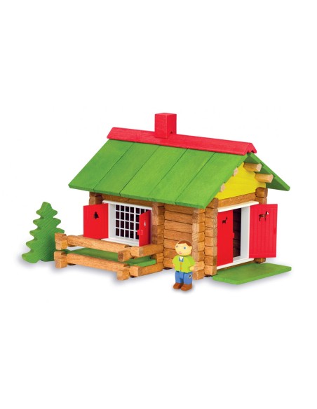 Figuras de Ação Jeujura My Wooden Chalet 100 Peças Playset | Tienda24 Tienda24.eu