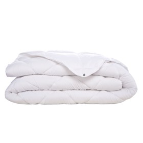 Duvet HappyFriday Basic White 120 + 250 g/m² 240 x 220 cm (2 Pieces) by HappyFriday, Quilts and quilt covers - Ref: D1610784,...