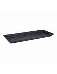 Plato para Maceta Elho XXL Gris oscuro Plástico Moderno 50 cm | Tienda24 Tienda24.eu