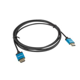 Cable HDMI Lanberg V2.0 4K SLIM Negro 1 m Negro/Azul de Lanberg, Cables HDMI - Ref: S5604121, Precio: 6,84 €, Descuento: %