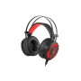 Headphones with Microphone Genesis NEON 360 Red Black by Genesis, Headphones and accessories - Ref: S5604581, Price: 24,42 €,...