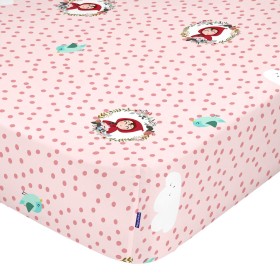 Lençol de baixo HappyFriday MR FOX Multicolor Cor de Rosa 60 x 120 x 14 cm de HappyFriday, Lençóis e capas de almofadas - Ref...