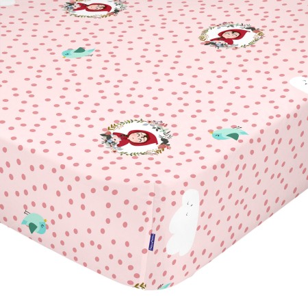 Bettlaken HappyFriday MR FOX Bunt Rosa 60 x 120 x 14 cm | Tienda24 - Global Online Shop Tienda24.eu