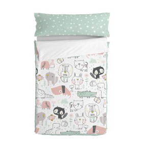 Quilt Cover without Filling HappyFriday Moshi Moshi Best buddies Multicolour 90 x 200 cm by HappyFriday, Slumber Bags - Ref: ...