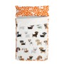 Quilt Cover without Filling HappyFriday Mr Fox Dogs Multicolour 105 x 200 cm by HappyFriday, Slumber Bags - Ref: D1610814, Pr...